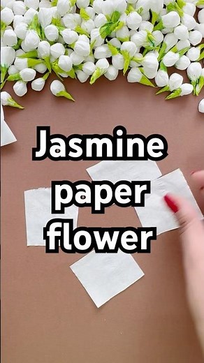 Turn simple paper into blooming jasmine flowers 🌸✨ | Easy DIY Craft