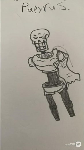 How to draw papyrus #undertale