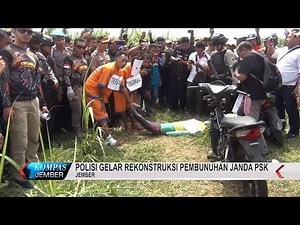 Polisi Gelar Rekonstruksi Pembunuhan Janda PSK