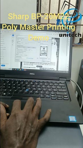 Sharp BP-20M22 Poly Master Sheet Printing Demo | High-Speed & Precision Printing