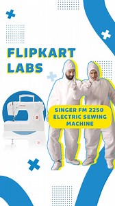 Get Singer FM 2250 Electric Sewing Machine which comes with an inbuilt light plus also has singer class videos and app which will surely help the newbies. Now Available on Flipkart! #FlipkartStudios #Flipkart #FlipkartLab #onlineshopping #Electronics | Flipkart