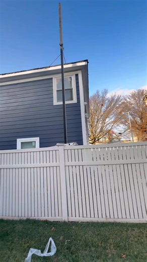 Installation of James Hardie® Plank Lap Siding (Color: Deep Ocean) with Coordinating White HardieTrim® Boards for Corners and Window/Door Trim. #jameshardiesiding #jameshardie #sidinginstallation #homerenovation #homeremodel #SidingContractor #statenisland #brooklyn #queens | Refugios Home Improvement LLC