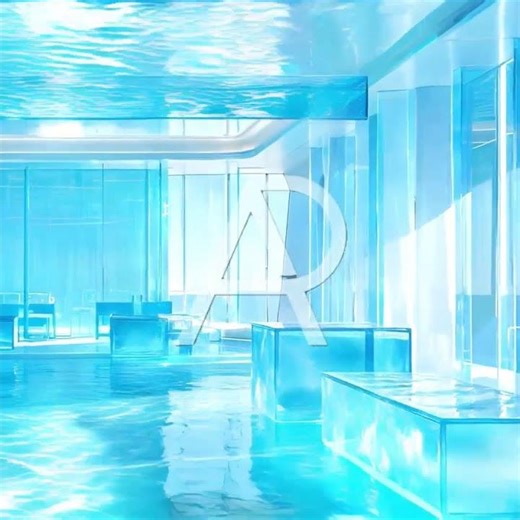 🏊 Pool Yacht Interior, Salon by Abstract Photorealism™