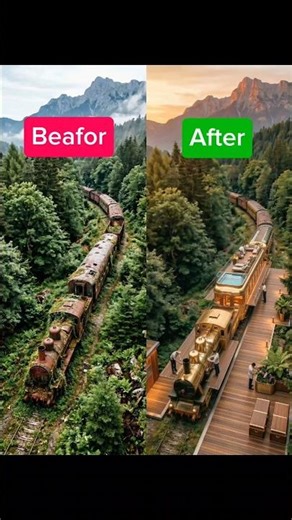 Abandoned Train Turned Into a Luxury Hotel! #restoration