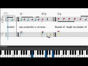 Across The Universe by The Beatles - Easy piano tutorials with sheetmusic