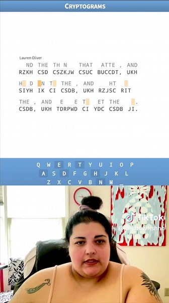More cryptograms! #wordgame #wordpuzzle #cryptogram