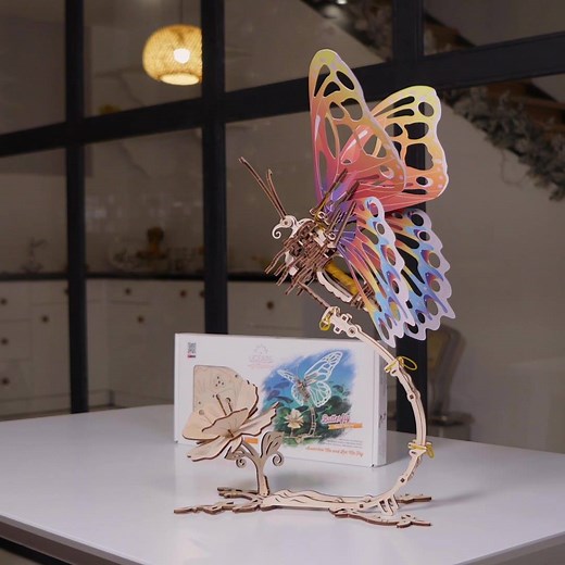 1.4K views · 577 reactions | Butterfly: the kinetic Ugears model which moves like a real butterfly in nature. At ugearsmodels.com | Ugears | Facebook