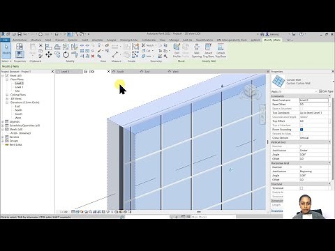 EP28 | Revit Beginner Program | Create Curtain Wall | Bansri Pandey
