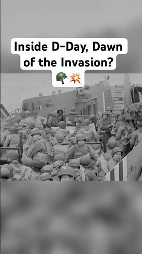 D-Day: Dawn of Invasion? 🚢💥 #history #dday #ww2