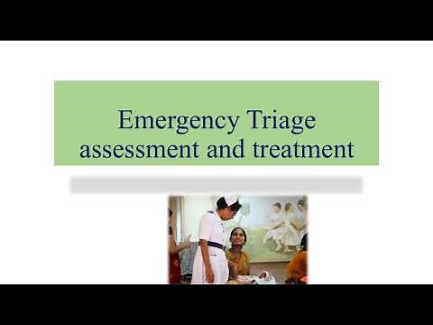 Emergency triage assessment and treatment