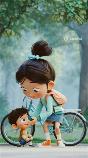 ❤️“Chhoti Si Mulakaat” – Cartoon Love Story ❤️#shorts