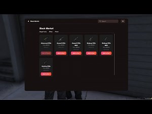Free FiveM Black Market Script | Works with ESX, QBCore, Qbox | Custom UI