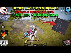 Optimize PUBG 3.6 for Low-End PCs | HDR + 120 FPS Without Lag!