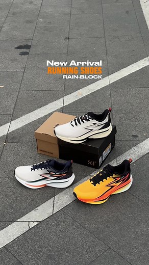New Arrival Rain-Block Running Shoes from 361 Degrees