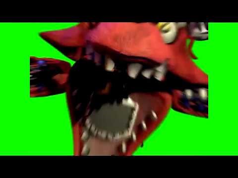 Five Nights at Freddy's 2 Foxy Jumpscare (green screen)