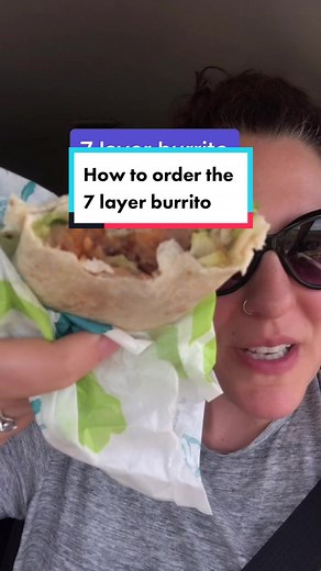 How to order the 7 layer burrito from @tacobell for half the price. #tacobell #tacobellhack #veganhacks #vegantips #vegan
