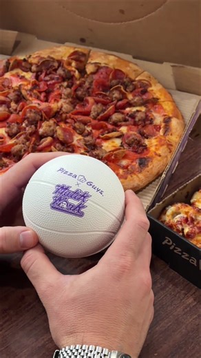 POV: You order the Malik Monk Pizza 🍕 → 4 types of premium meats → Cheezee Pepperoni Rolls on the side → Limited-edition box that turns into a basketball hoop 🏀 TURN PIZZA NIGHT INTO GAME NIGHT! Available at participating locations. #PizzaGuys