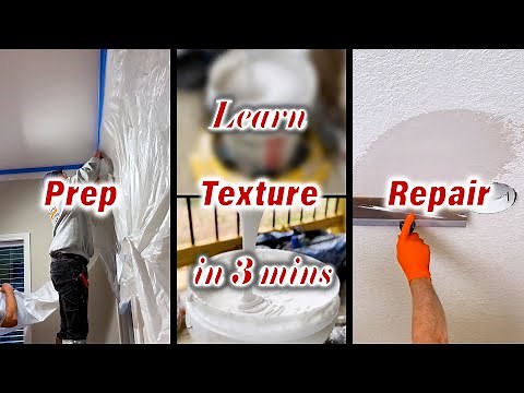 Drywall Knockdown Texture | Prep, Apply, Repair in 3 mins with HACK bonus