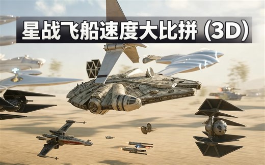 [中配]星战飞船速度大比拼 (3D) - RED SIDE