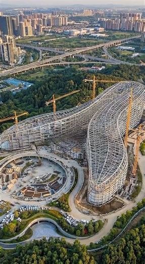 This Building Shouldn’t Exist… Watch It Rise #Shorts #timelapse