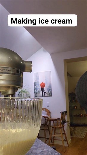 Lisa Chelenza on Instagram: "Making ice cream with my KitchenAid ice cream maker! So good! So easy! I love love love it! ❤️ 😘🍦Less expensive and no weird ingredients. #homemade #kitchenaidappliances"