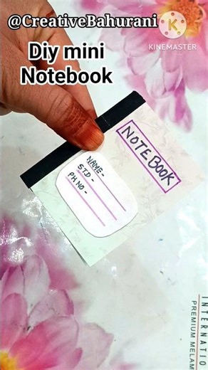 Diy mini Notebook #shorts #diy #creative