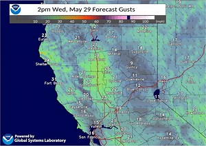 5.8K views · 23 reactions | Breezy northerly winds are expected today and tomorrow, May 29 & 30, 2024 in the northern and central Sacramento Valley. Strongest wind gusts will be along the I-5 corridor. | US National Weather Service Sacramento California | Facebook