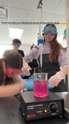 Titration GONE WRONG #titration #titrationtok #chemistry #apchem #xyzbca