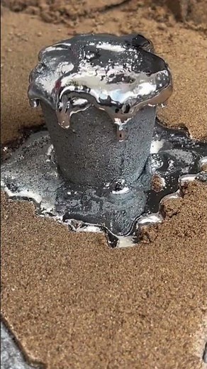 Molten Metal Shaping into Different Shapes #MetalCasting #FoundryProcess #IndustrialManufacturing