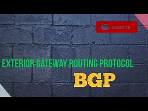 Exterior Gateway Routing Protocol- BGP