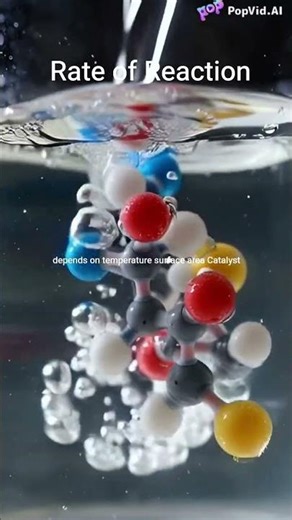 The rate of reaction in chemistry