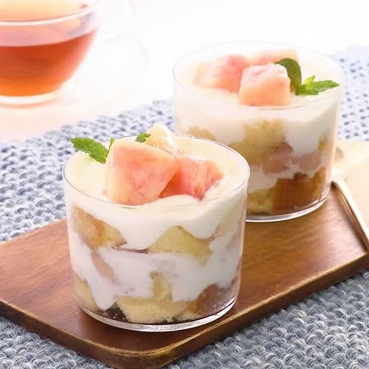 とっても簡単♪ 桃のカップデザートのレシピ動画・作り方 | デリッシュキッチン