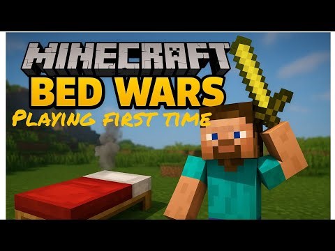 My First Time Playing Bed Wars! (Epic Win in Minecraft 😱🔥)"