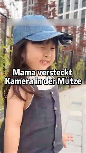 Mama versteckt Kamera in der Mütze – das Mädchen draußen singt plötzlich 🎀🎤 #SüßerMoment