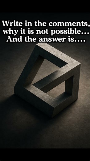 It's impossible triangle🤯🔥(Optical Illusion part 4) #illusion #opticalillusion