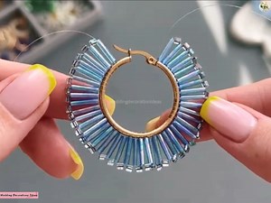 How to Make Amazing Hoop Earrings Tutorial | Wedding Decoration Ideas