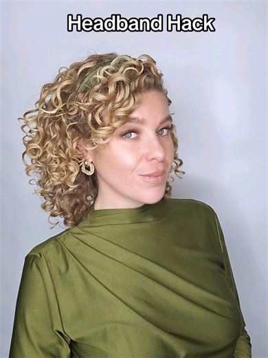 Easy Headband Hack for Curly Hair Styles