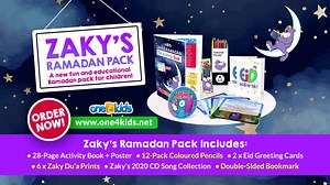12 reactions · 7 comments | Zaky's NEW Fun & Educational Ramadan Pack! ✏️ BUY NOW: https://bit.ly/2TEjbRK SPECIAL DISCOUNT PRICES FOR SCHOOLS OR ORGANISATIONS. Email us for a quote: info@one4kids.net BE QUICK - LIMITED STOCK! | Zaky & Friends | Facebook