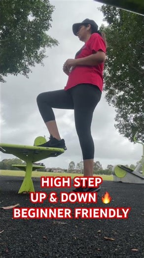HIGH STEP UP & DOWN 🔥 BEGINNER FRIENDLY #trending #dailyexercise
