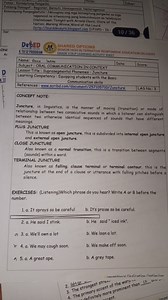 Juncture in Linguistics: ExerciseInstructions: For each pair ... | Filo