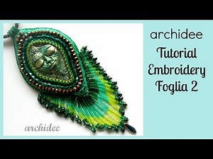 Embroidery | Tutorial | Foglia | Bordo e Frange | DIY Embroidery Leaf | 2