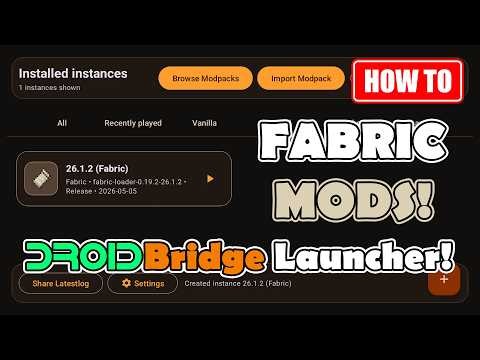 Fabric Mods How To Guide DroidBridge Launcher