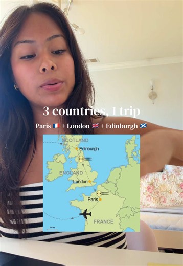 Paris, London, Edinburgh — 3 countries, 1 trip itinerary
