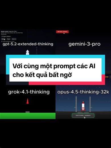 Với cùng một prompt các AI cho kết quả bất ngờ #aiagents #llm #coding #vibecoding #trending