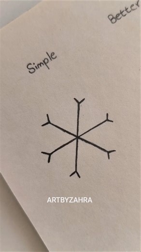 How to draw Snow ❄️✨#artbyzahra #drawing #howtodraw #art #sketch #simple #better