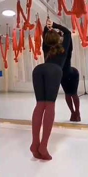 chinese girl arch challenge at gym club