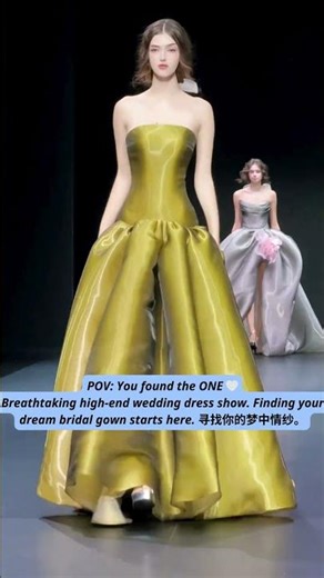 This Satin Wedding Dress Flows Like Liquid Light #WeddingInspo #WeddingDress #shorts