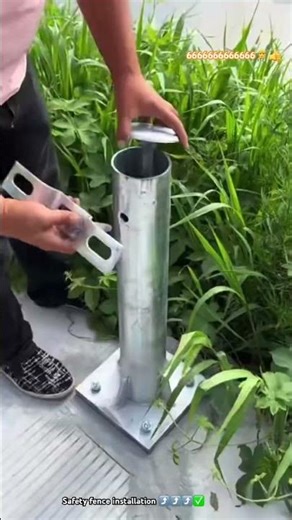 GUARDRAIL FENCE 💫: Engineering skill installing safety guardrails