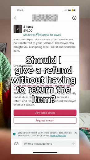 Vinted Buyer Refund Dilemma: Return Item or Full Refund?