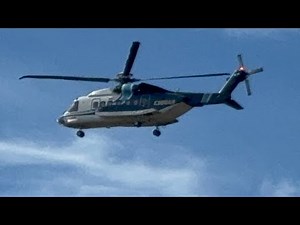 Cougar Helicopters Sikorsky S-92 Landing at St. John’s International Airport (YYT/CYYT)
